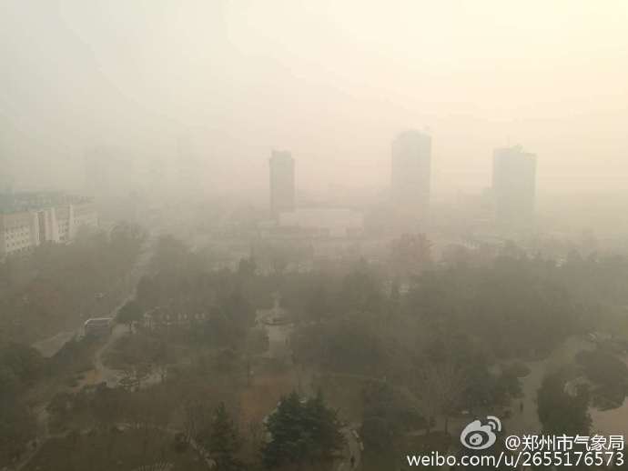 郑州天气预报一周:雾霾笼罩郑州 郑州发布大雾